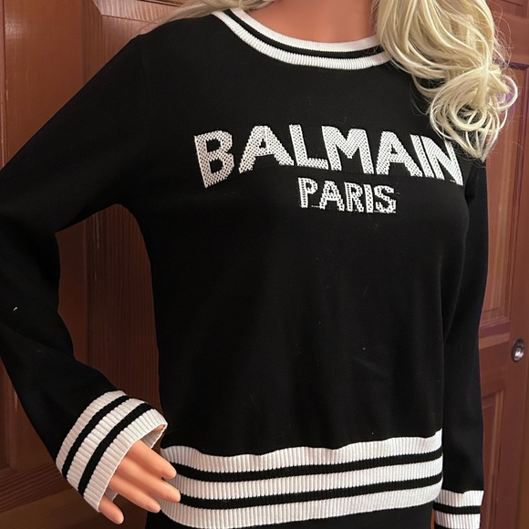 Authentic BALMAIN Lightweight Cashmere Sweater with BOX - Picture 16 of 17
